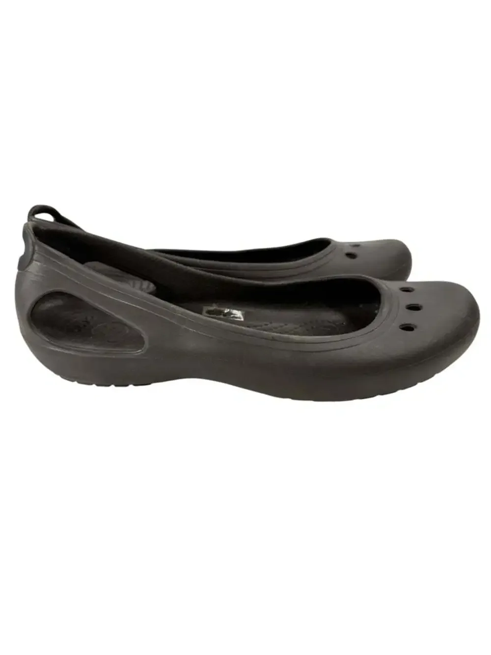 Crocs Kadee Ballet Flats Brown Croslite Slip On Comfort Shoes Womens 9